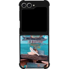Coque Samsung Galaxy Z Flip6 - Silicone rigide noir Cool Cities Directions