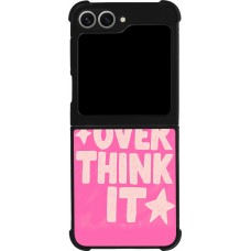 Samsung Galaxy Z Flip6 Case Hülle - Silikon schwarz Dont over think it 2026