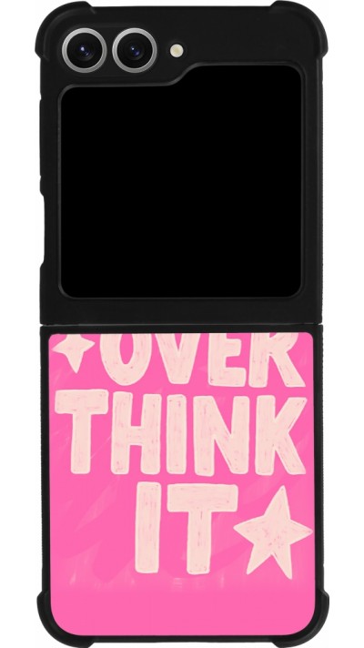Samsung Galaxy Z Flip6 Case Hülle - Silikon schwarz Dont over think it 2026
