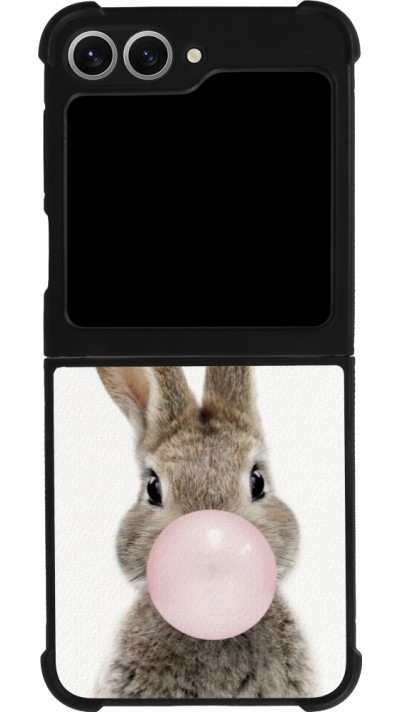 Coque Samsung Galaxy Z Flip6 - Silicone rigide noir Easter 2023 bubble gum bunny