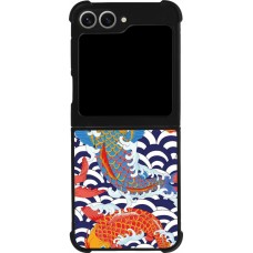 Coque Samsung Galaxy Z Flip6 - Silicone rigide noir Easter 2023 japanese fish