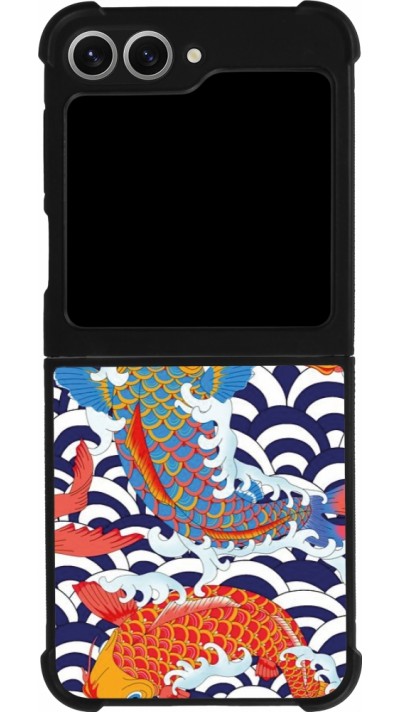 Coque Samsung Galaxy Z Flip6 - Silicone rigide noir Easter 2023 japanese fish