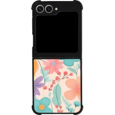 Samsung Galaxy Z Flip6 Case Hülle - Silikon schwarz Easter 2024 spring flowers