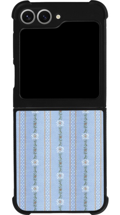 Coque Samsung Galaxy Z Flip6 - Silicone rigide noir Edelweiss