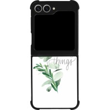 Coque Samsung Galaxy Z Flip6 - Silicone rigide noir Enjoy the little things