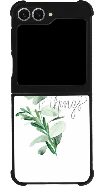 Coque Samsung Galaxy Z Flip6 - Silicone rigide noir Enjoy the little things