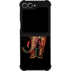 Coque Samsung Galaxy Z Flip6 - Silicone rigide noir Elephant 02