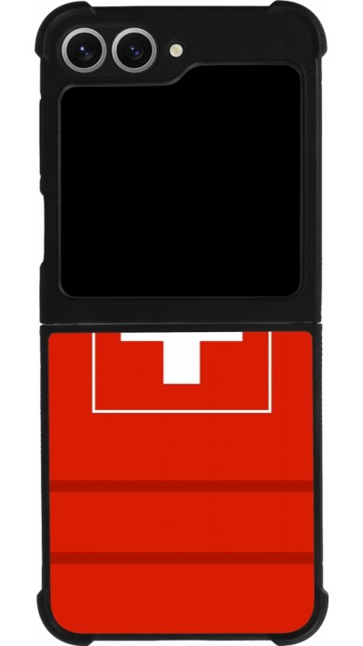 Coque Samsung Galaxy Z Flip6 - Silicone rigide noir Euro 2020 Switzerland