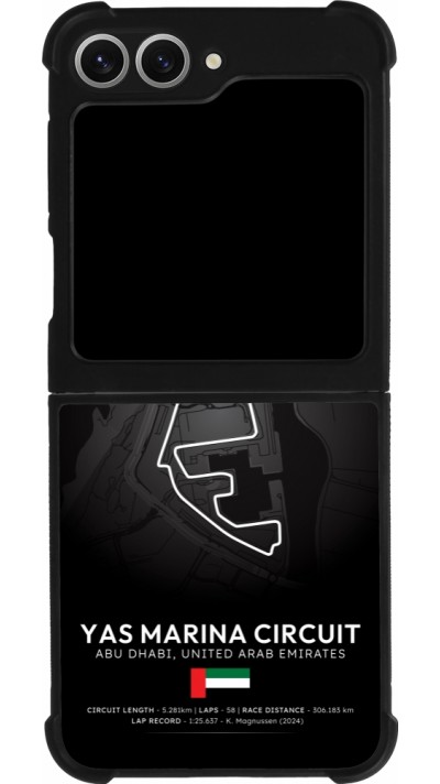 Coque Samsung Galaxy Z Flip6 - Silicone rigide noir F1 Track 2025 Abu Dhabi