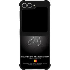 Coque Samsung Galaxy Z Flip6 - Silicone rigide noir F1 Track 2025 Belgium