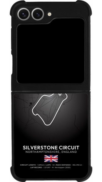 Coque Samsung Galaxy Z Flip6 - Silicone rigide noir F1 Track 2025 Great Britan