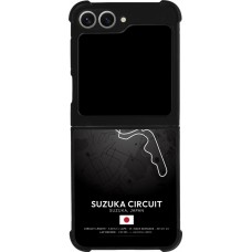 Coque Samsung Galaxy Z Flip6 - Silicone rigide noir F1 Track 2025 Japan
