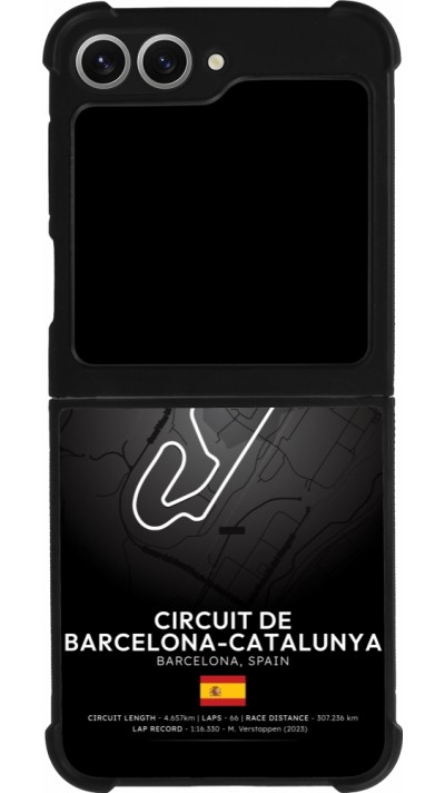 Coque Samsung Galaxy Z Flip6 - Silicone rigide noir F1 Track 2025 Spain