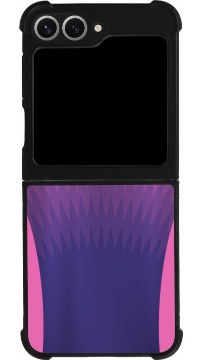 Coque Samsung Galaxy Z Flip6 - Silicone rigide noir Maillot de football Allemagne Extérieur personnalisable