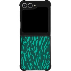 Samsung Galaxy Z Flip6 Case Hülle - Silikon schwarz Saudi-Arabien 2022 personalisierbares Fussballtrikot