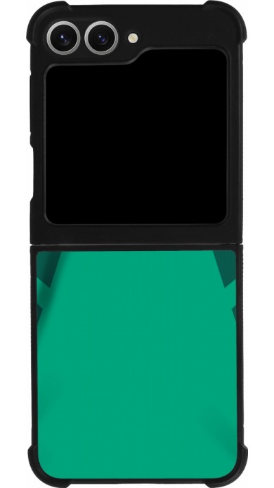 Samsung Galaxy Z Flip6 Case Hülle - Silikon schwarz Kamerun 2022 personalisierbares Fussballtrikot