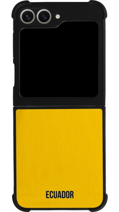 Coque Samsung Galaxy Z Flip6 - Silicone rigide noir Maillot de football Equateur 2022