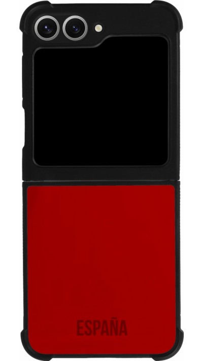 Samsung Galaxy Z Flip6 Case Hülle - Silikon schwarz Spanien 2022 personalisierbares Fußballtrikot