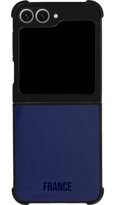 Coque Samsung Galaxy Z Flip6 - Silicone rigide noir Maillot de football France 2022 personnalisable