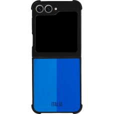 Coque Samsung Galaxy Z Flip6 - Silicone rigide noir Maillot de football Italie 2022 personnalisable