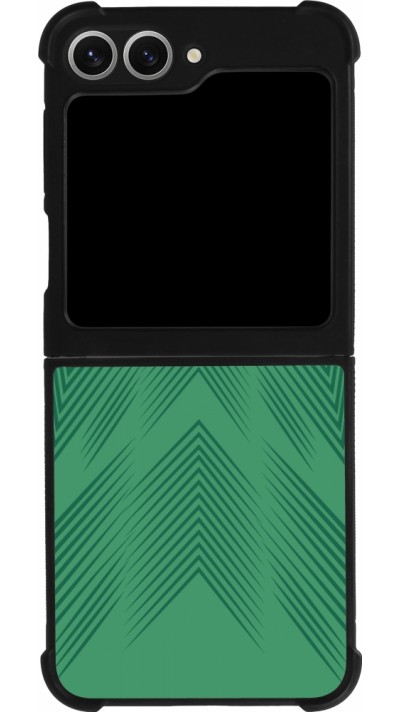 Coque Samsung Galaxy Z Flip6 - Silicone rigide noir Maillot de football Mexique 2022 personnalisable