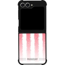Samsung Galaxy Z Flip6 Case Hülle - Silikon schwarz Paraguay 2026 personalisierbares Fussballtrikot