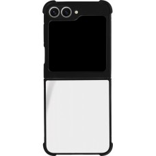 Coque Samsung Galaxy Z Flip6 - Silicone rigide noir Maillot de football Pologne 2022 personnalisable