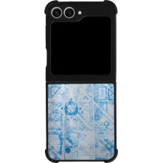 Coque Samsung Galaxy Z Flip6 - Silicone rigide noir Maillot de football Portugal Extérieur personnalisable