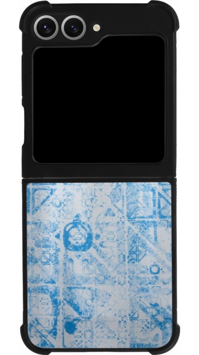 Coque Samsung Galaxy Z Flip6 - Silicone rigide noir Maillot de football Portugal Extérieur personnalisable