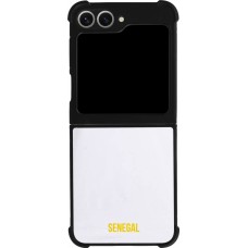Samsung Galaxy Z Flip6 Case Hülle - Silikon schwarz Senegal 2022 personalisierbares Fußballtrikot