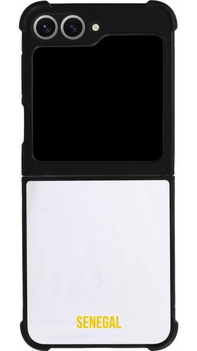 Samsung Galaxy Z Flip6 Case Hülle - Silikon schwarz Senegal 2022 personalisierbares Fußballtrikot