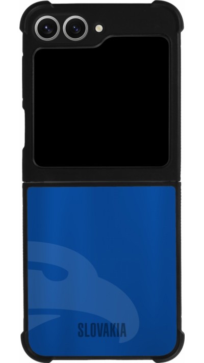 Coque Samsung Galaxy Z Flip6 - Silicone rigide noir Maillot de football Slovaquie