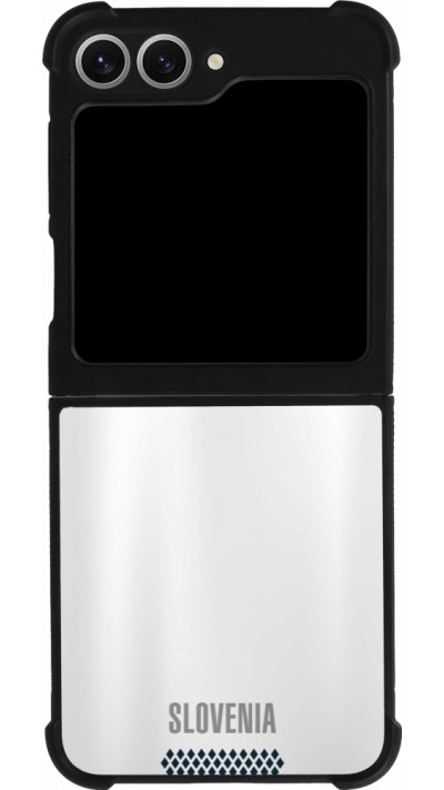 Coque Samsung Galaxy Z Flip6 - Silicone rigide noir Maillot de football Slovénie