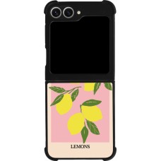 Samsung Galaxy Z Flip6 Case Hülle - Silikon schwarz Fruit market lemons 2026