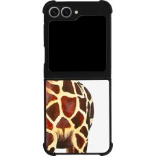 Coque Samsung Galaxy Z Flip6 - Silicone rigide noir Giraffe Fit