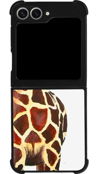 Coque Samsung Galaxy Z Flip6 - Silicone rigide noir Giraffe Fit
