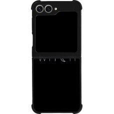 Coque Samsung Galaxy Z Flip6 - Silicone rigide noir Halloween 22 witch word