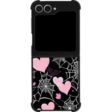 Coque Samsung Galaxy Z Flip6 - Silicone rigide noir Halloween 2024 girly