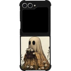 Samsung Galaxy Z Flip6 Case Hülle - Silikon schwarz Halloween 2025 Ghost gardener