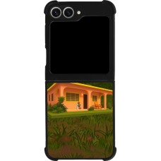 Coque Samsung Galaxy Z Flip6 - Silicone rigide noir Benitos house DTMF