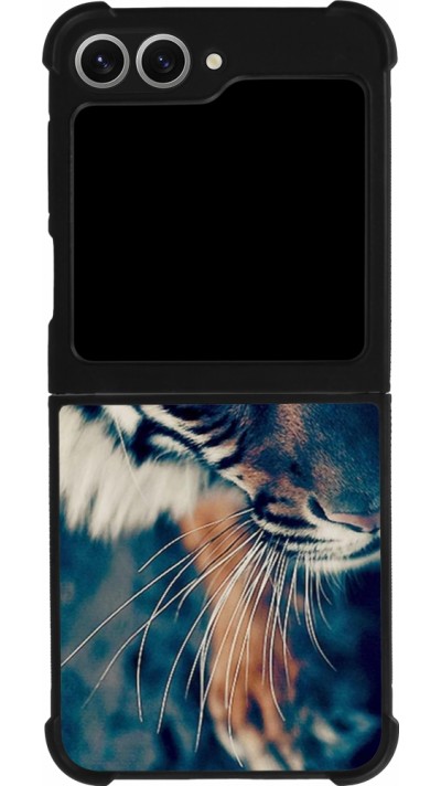 Coque Samsung Galaxy Z Flip6 - Silicone rigide noir Incredible Lion