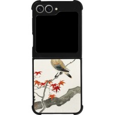 Coque Samsung Galaxy Z Flip6 - Silicone rigide noir Japanese Bird
