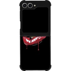 Samsung Galaxy Z Flip6 Case Hülle - Silikon schwarz Lips bullet