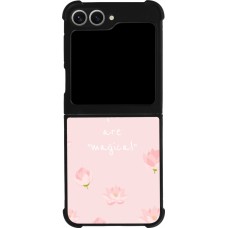 Samsung Galaxy Z Flip6 Case Hülle - Silikon schwarz Mom 2023 your are magical