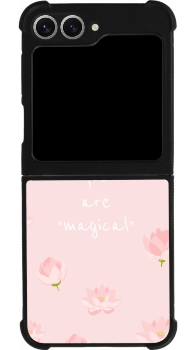 Coque Samsung Galaxy Z Flip6 - Silicone rigide noir Mom 2023 your are magical