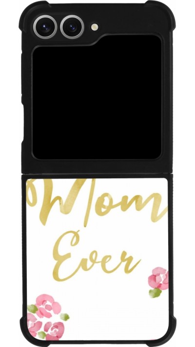 Coque Samsung Galaxy Z Flip6 - Silicone rigide noir Mom 2024 best Mom ever