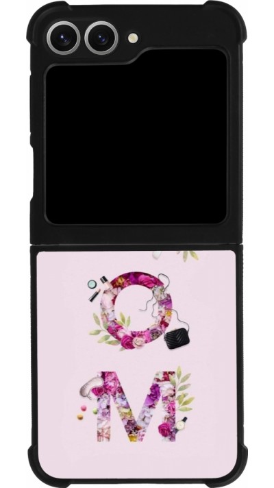 Coque Samsung Galaxy Z Flip6 - Silicone rigide noir Mom 2024 girly mom