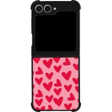 Samsung Galaxy Z Flip6 Case Hülle - Silikon schwarz Mom 2024 kleine Herzen