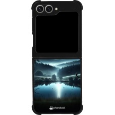 Coque Samsung Galaxy Z Flip6 - Silicone rigide noir Night Sky View
