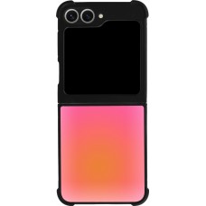 Samsung Galaxy Z Flip6 Case Hülle - Silikon schwarz Orange Pink Blue Gradient